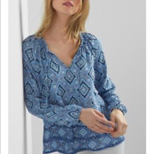 Mosaic Smock Blouse Gap